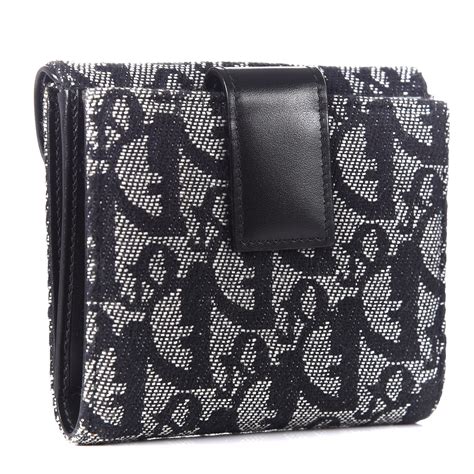 dior mini saddle wallet|authentic Dior monogram wallet.